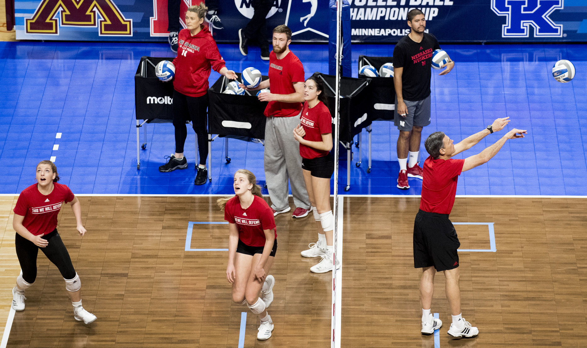 Nebraska Volleyball Practice in Minneapolis, 12.06